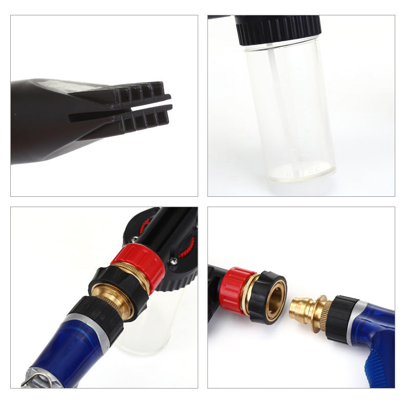 Pistola de agua multifuncional para lavado de autos de espuma