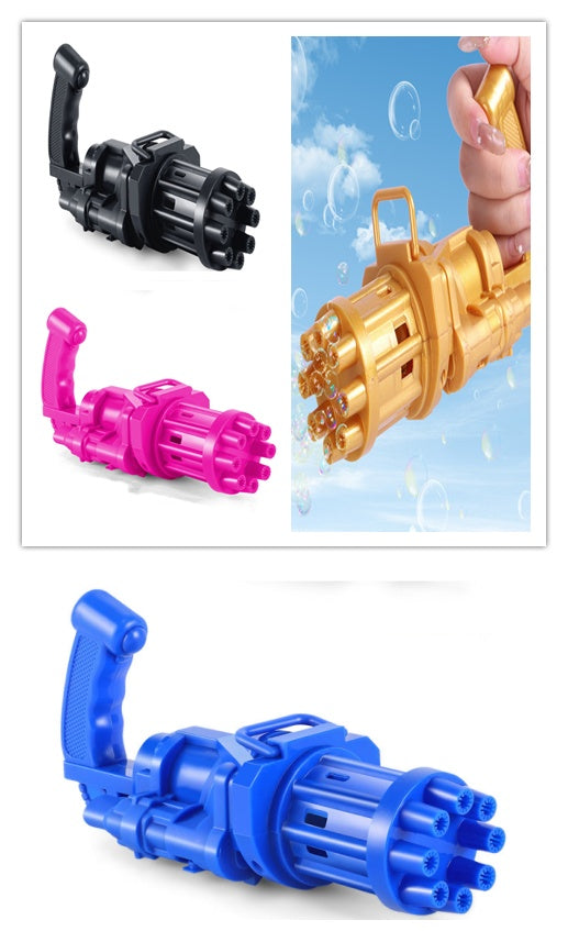 Machine à bulles de fleurs pour enfants, pistolet à bulles Gatling à huit trous, déesse pour enfants