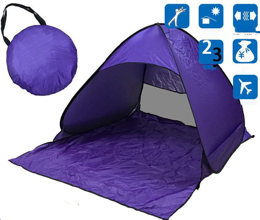 Tente de Camping gratuite pour construire une tente de protection solaire de plage, tente de Camping en plein air rapide