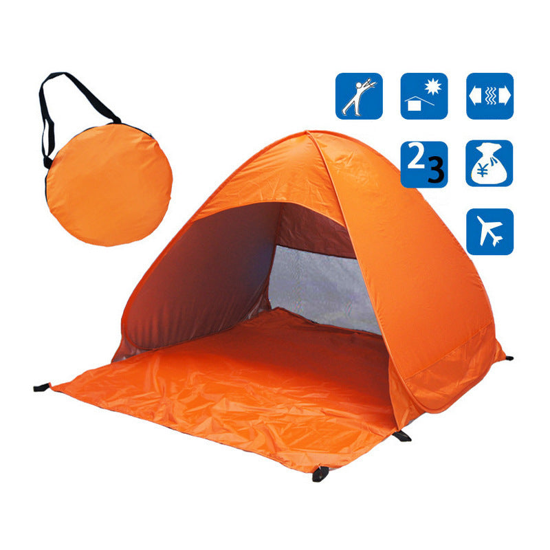 Tente de Camping gratuite pour construire une tente de protection solaire de plage, tente de Camping en plein air rapide