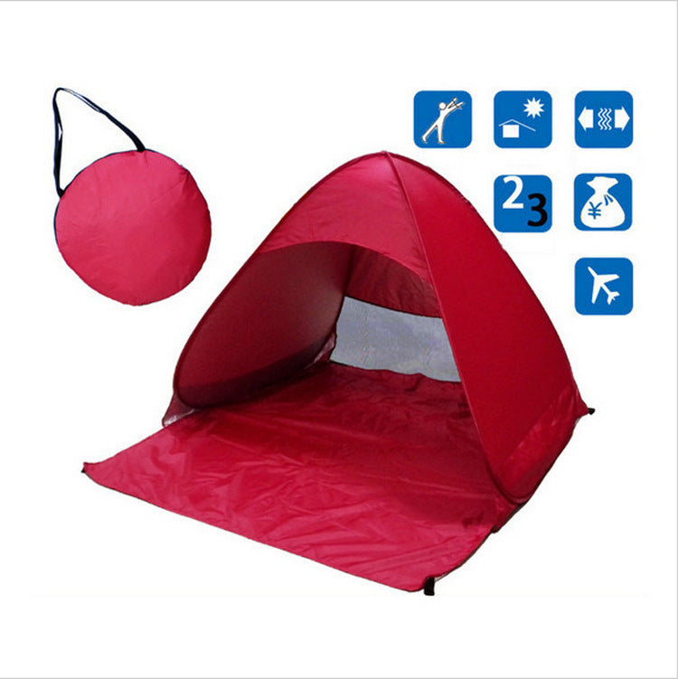 Tente de Camping gratuite pour construire une tente de protection solaire de plage, tente de Camping en plein air rapide