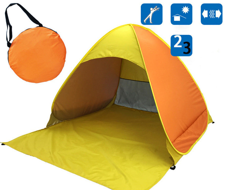 Tente de Camping gratuite pour construire une tente de protection solaire de plage, tente de Camping en plein air rapide
