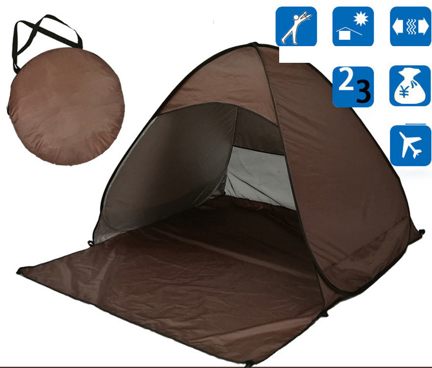 Tente de Camping gratuite pour construire une tente de protection solaire de plage, tente de Camping en plein air rapide