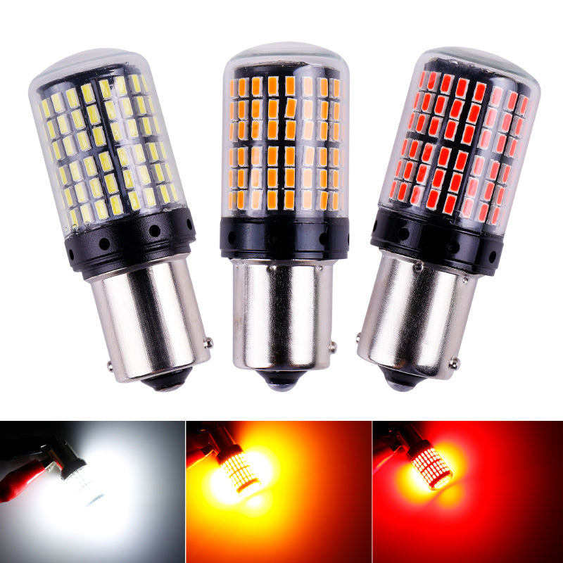 Feu de stop Led Canbus pour voiture, commerce extérieur, ampoule 1156 3014 144Smd 12-28V, clignotant Super lumineux