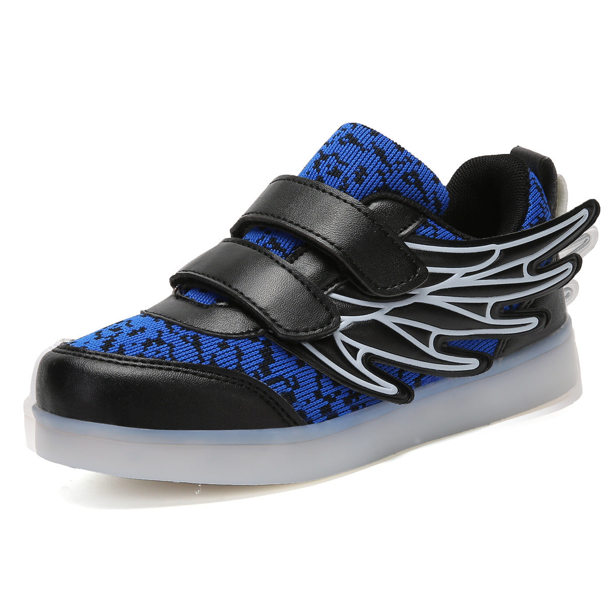 Chaussures pour enfants chaussures lumineuses LED ailes pour enfants chaussures lumineuses usb charge chaussures lumineuses colorées chaussures lumineuses décontractées 