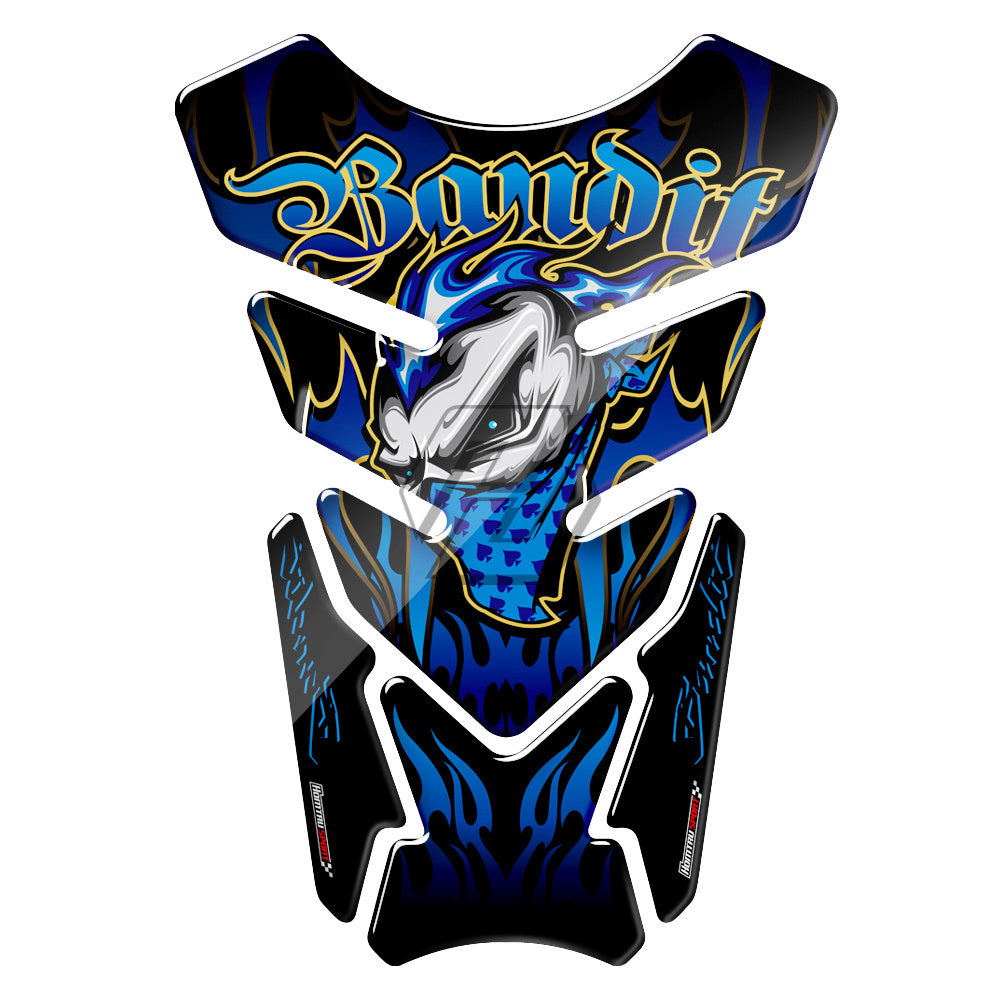 Autocollant de réservoir de carburant de moto, autocollant décoratif en os de poisson