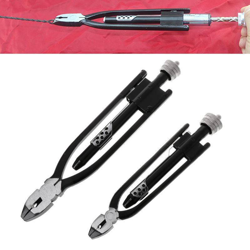 69Motorcycle Car Machinery Aircraft Safety Wire Twisting Plier Lock Twist Twister with A Spring Return Heavy Duty Jaws.