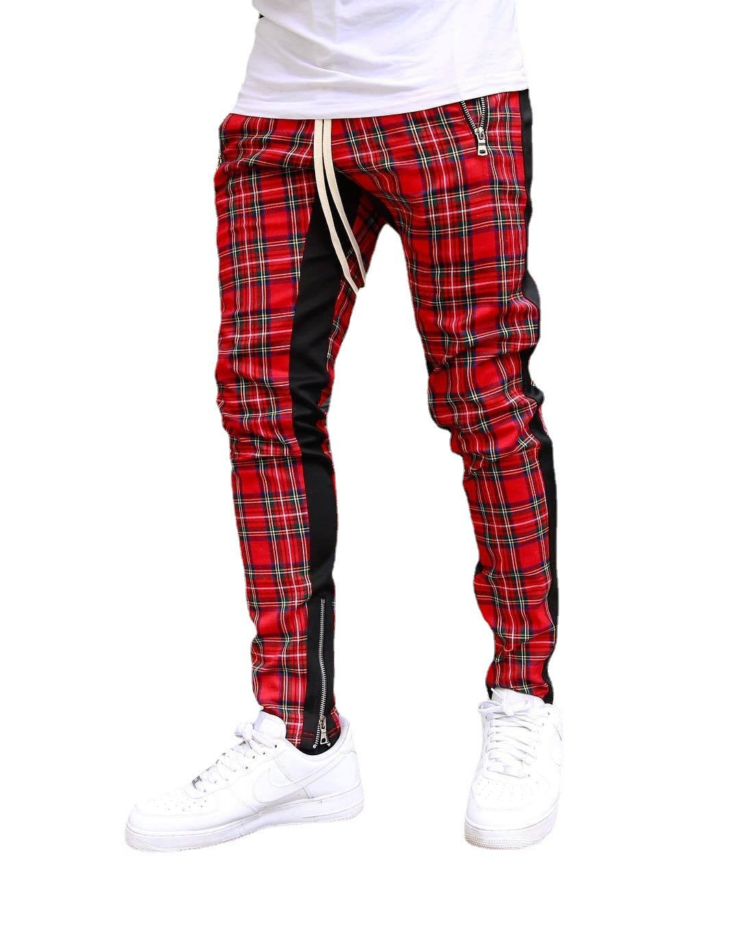 Nouveau pantalons décontractés autonome souhait AliExpress Style chaud pantalons de sport pour hommes Hit couleur coton pantalon droit