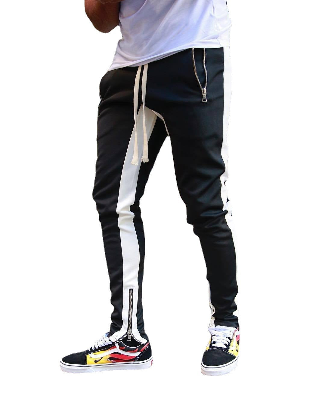 Nouveau pantalons décontractés autonome souhait AliExpress Style chaud pantalons de sport pour hommes Hit couleur coton pantalon droit