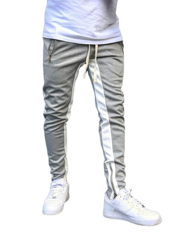 Nouveau pantalons décontractés autonome souhait AliExpress Style chaud pantalons de sport pour hommes Hit couleur coton pantalon droit