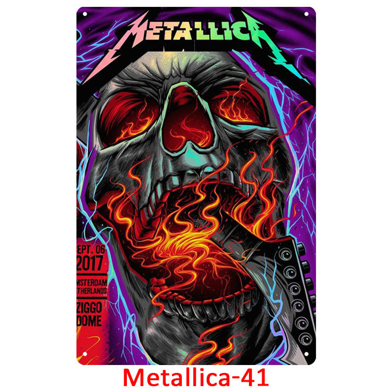 Décor en métal étain pour une décoration rétro