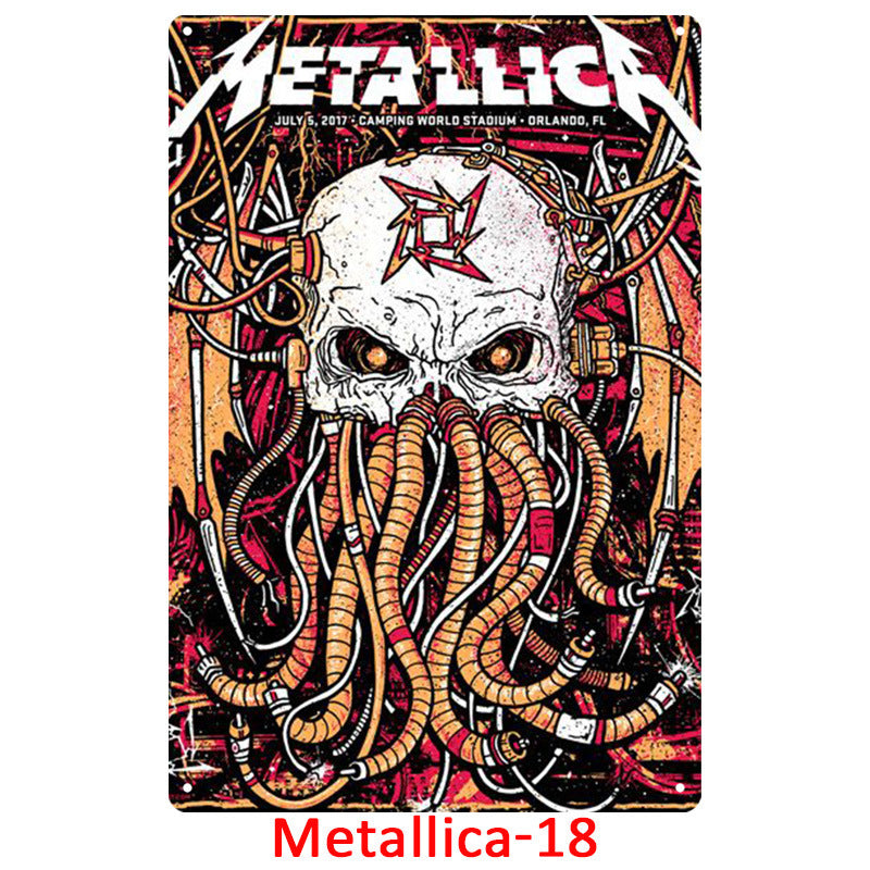 Décor en métal étain pour une décoration rétro