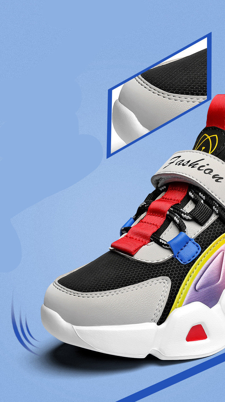 Zapatos deportivos de cuero para niñas pequeñas