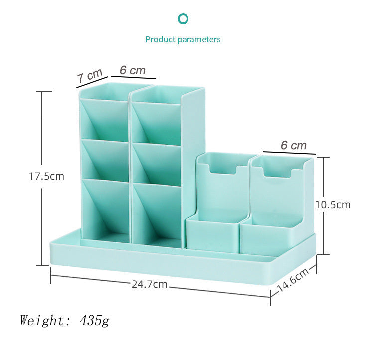 Porte-stylo combiné, stockage de bureau pour étudiants de grande capacité, pendule multifonction