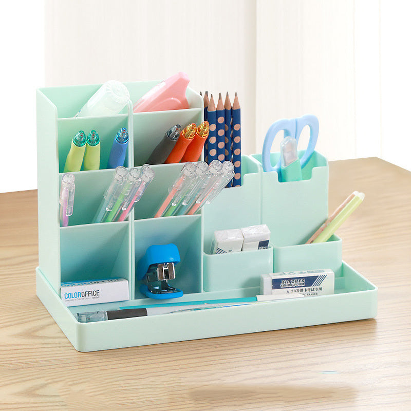 Porte-stylo combiné, stockage de bureau pour étudiants de grande capacité, pendule multifonction