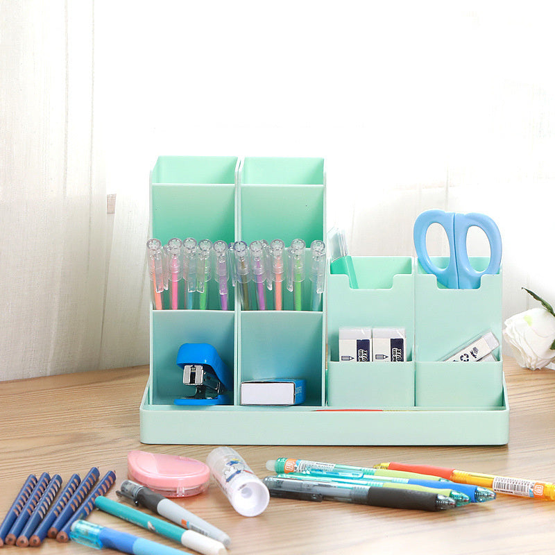 Porte-stylo combiné, stockage de bureau pour étudiants de grande capacité, pendule multifonction