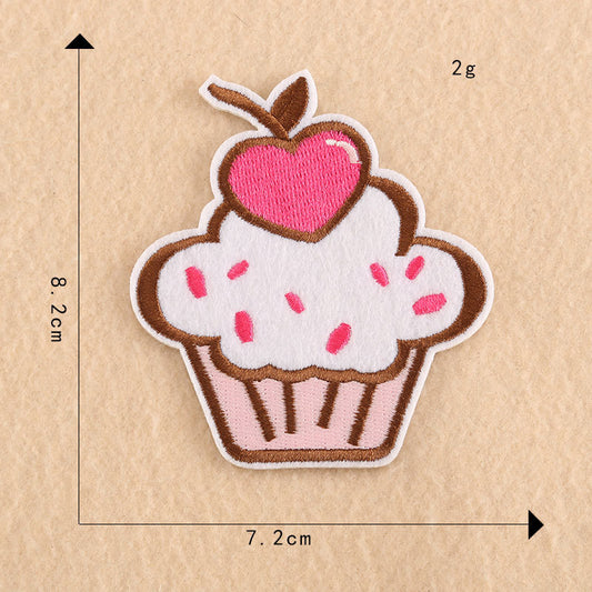 Autocollants Patch papillon cerise arc-en-ciel, accessoires pour enfants, accessoires