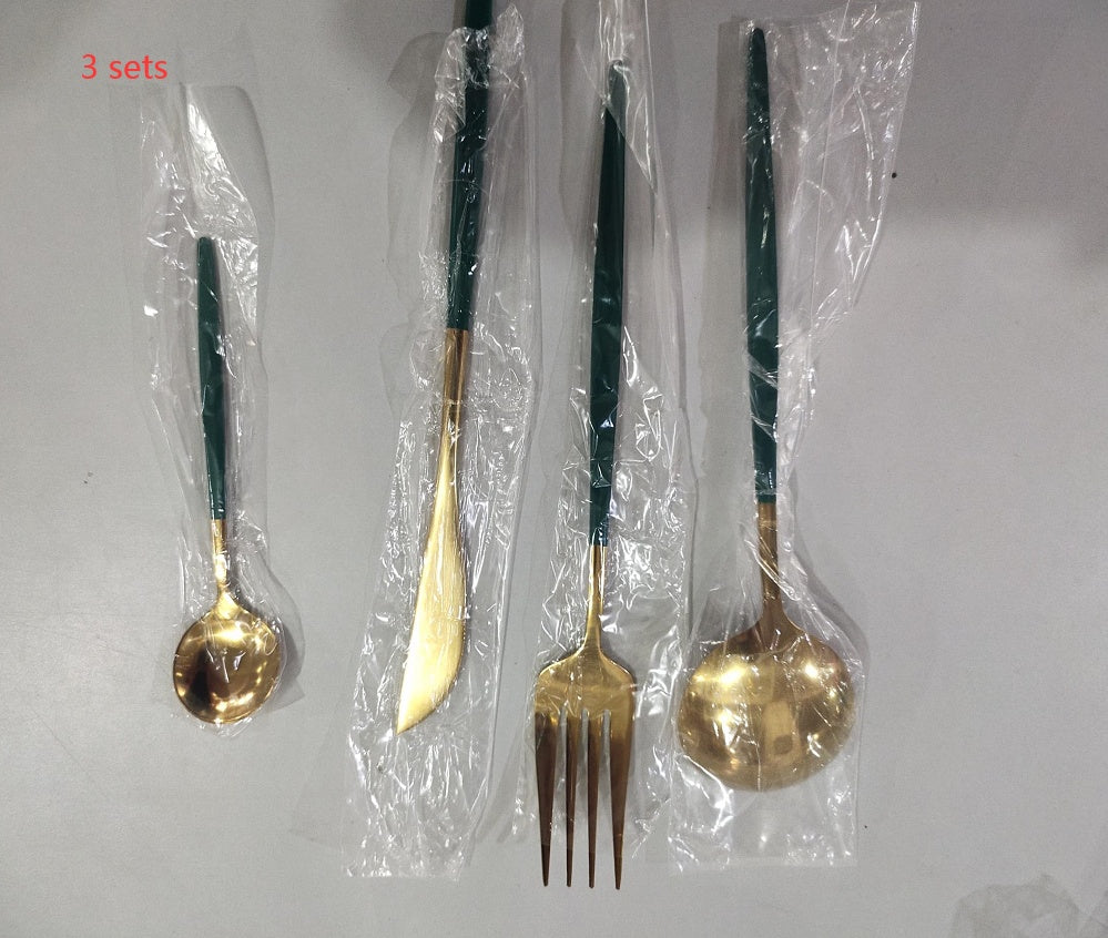 ensemble de cuillères en acier inoxydable de vaisselle