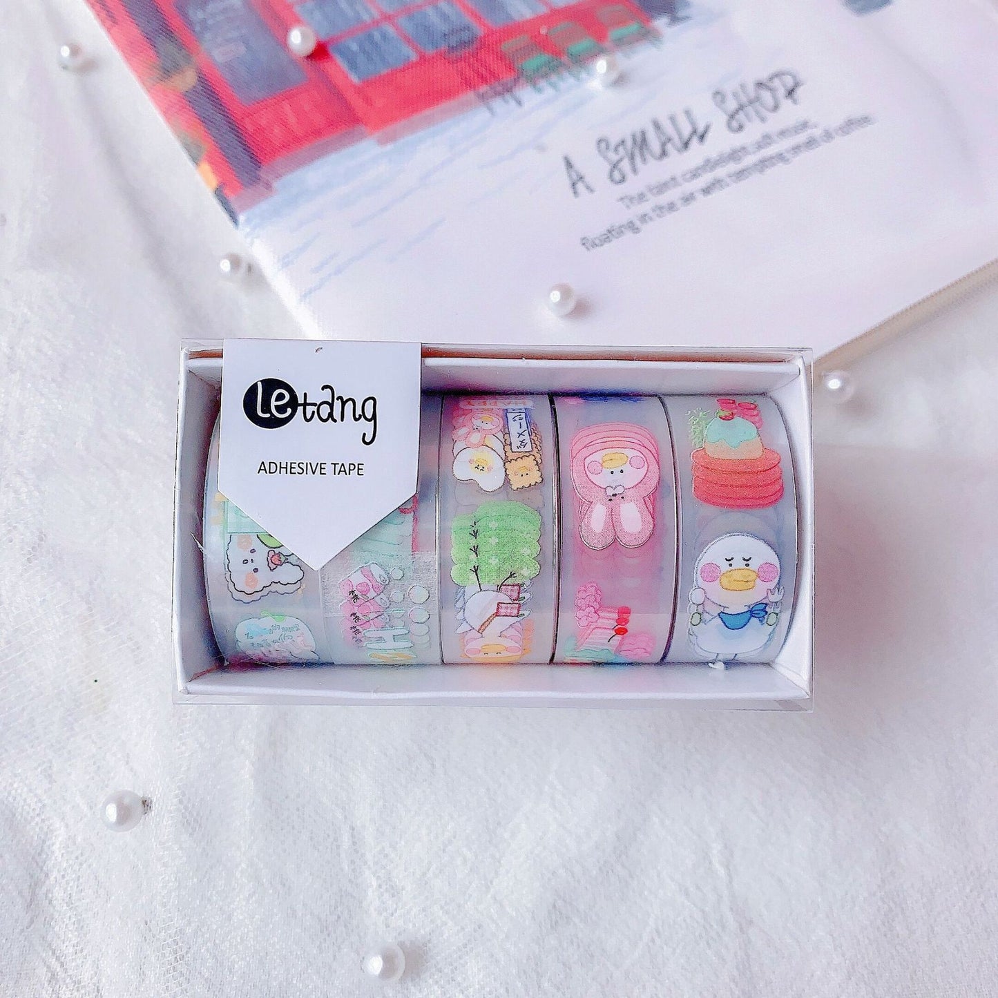 New Creative Hand Account And Paper Tape Cartoon Aesthetic College Style Diy