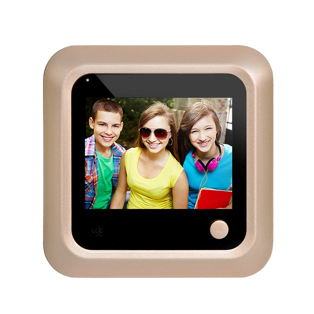 Judas électronique intelligent caché, filaire, antivol, miroir de porte, sonnette vidéo