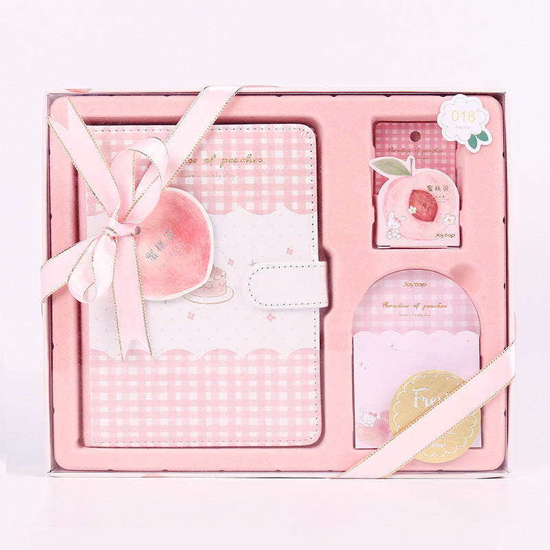 Yue Mu Peach dit A5 manuel papier bande papeterie coffret cadeau mignon fille amant