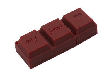 Clé USB en chocolat en PVC, dessin animé, Simulation de colombe, cadeau de Couple en chocolat