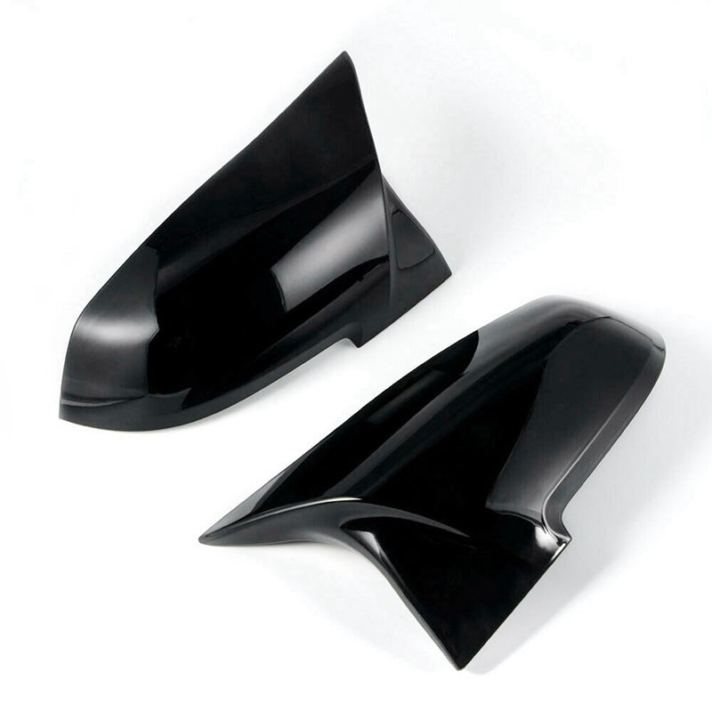 Coque de rétroviseur noire brillante, compatible avec Bmw série 1.2.3.4 F20 F30 M, corne de bœuf