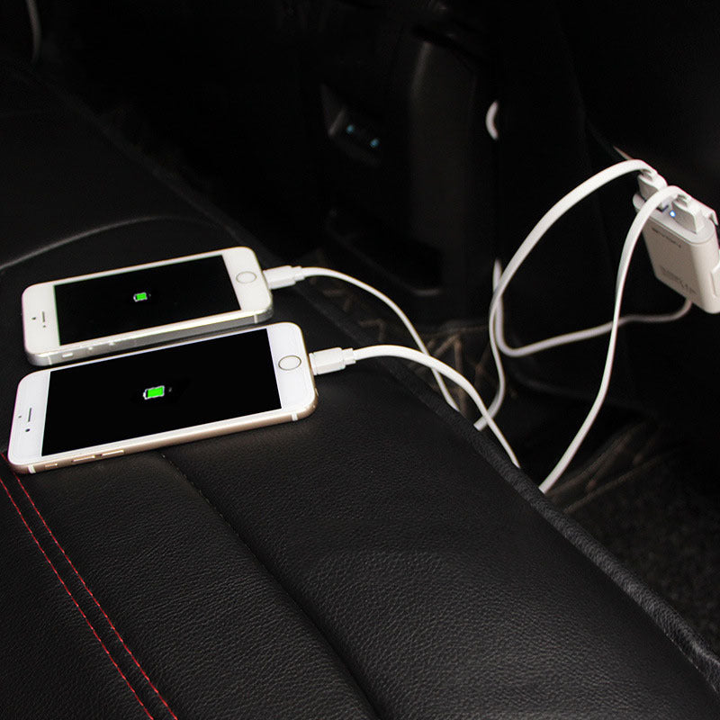 4-Port Usb Car Charger 6.8A Car Cigarette Lighter One With Two Car Charger
