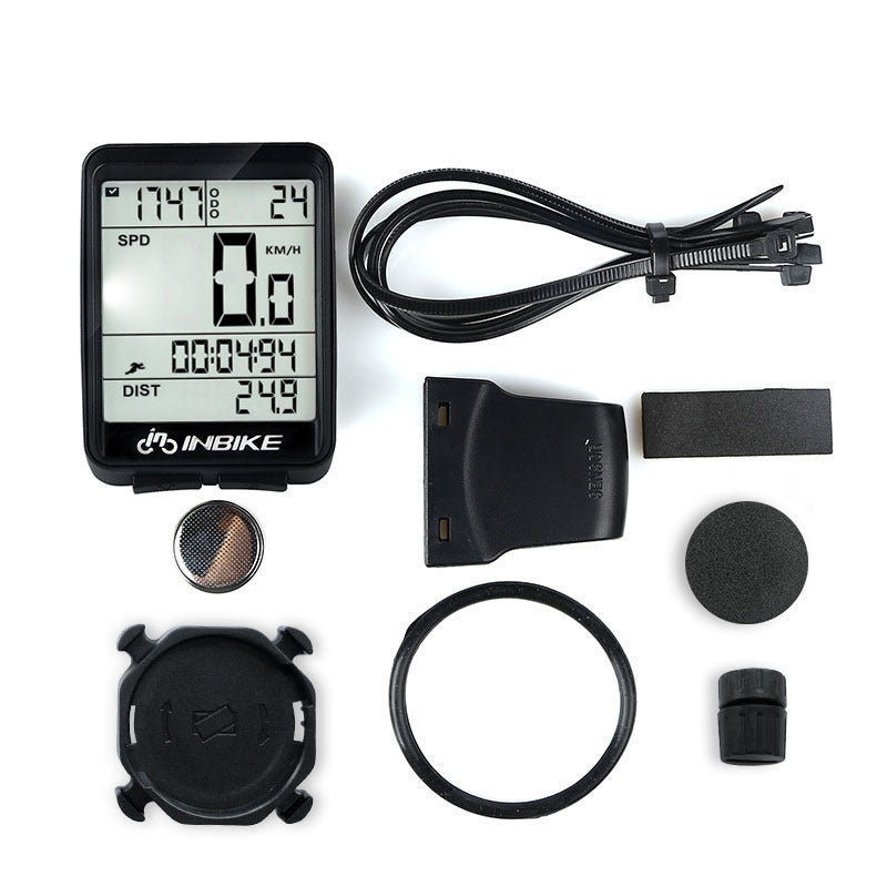 Medidor de código de bicicleta, velocímetro inalámbrico y con cable para bicicleta de montaña, odómetro para bicicleta