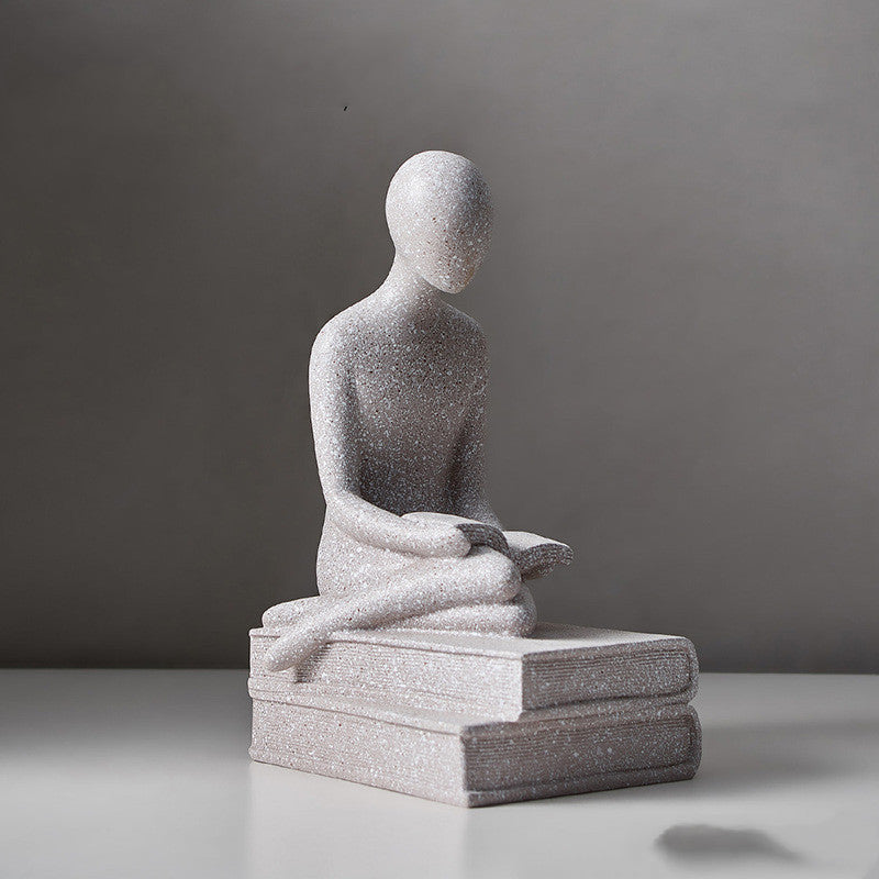 Decoración nórdica para sala de estar, figura abstracta, estatua, escultura artística moderna, decoración estética para habitación, estatua de amor