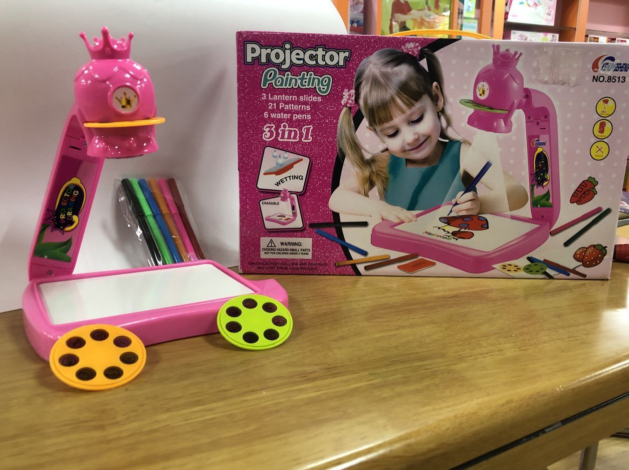 Proyector Led, mesa de dibujo artístico, juguete para niños, tablero de pintura, escritorio, proyección de artes y manualidades, regalos educativos de aprendizaje, juguetes