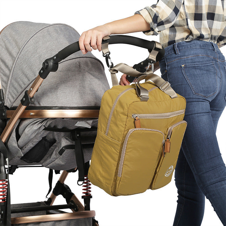 Mochila multifuncional de gran capacidad para madre y bebé, bolsa de suministros de maternidad para viaje