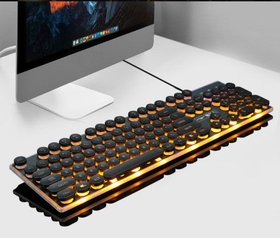Forerunner Gx60 Punk manipulateur sensation brillant rétro ordinateur de jeu Usb filaire poulet clavier en gros