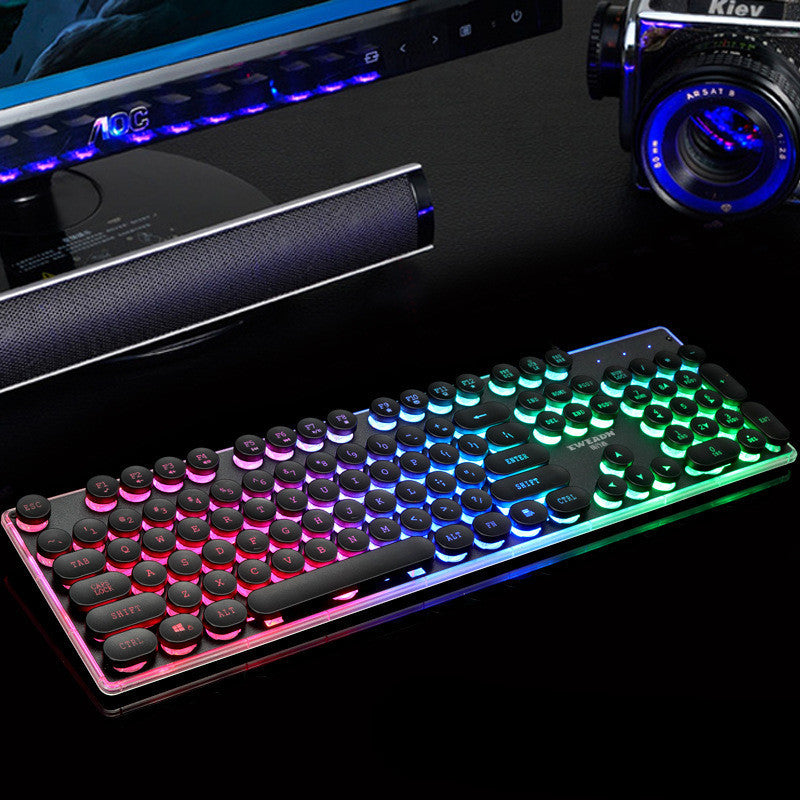 Forerunner Gx60 Punk manipulateur sensation brillant rétro ordinateur de jeu Usb filaire poulet clavier en gros