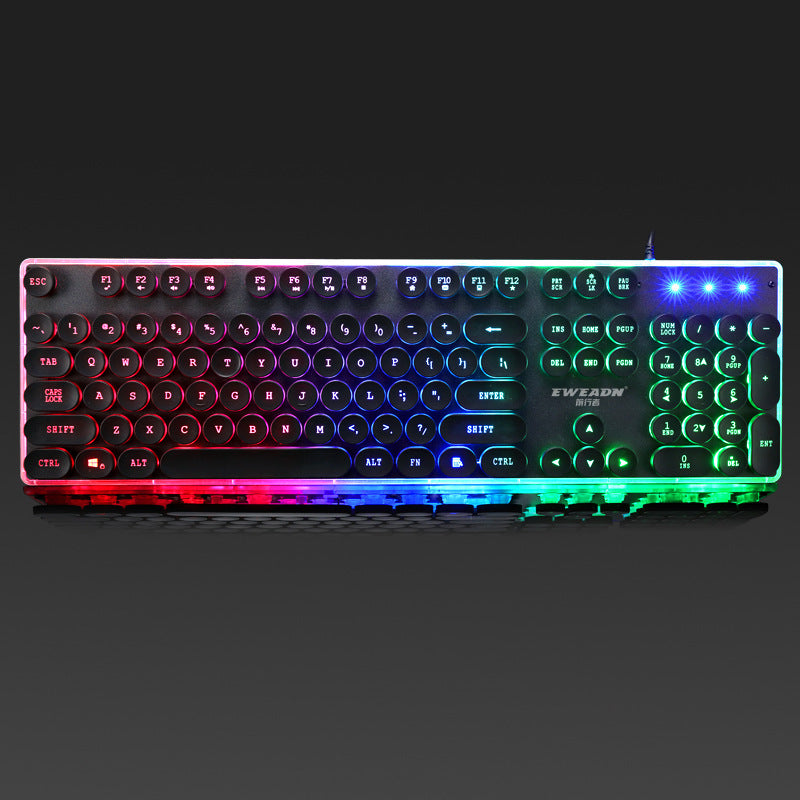 Forerunner Gx60 Punk manipulateur sensation brillant rétro ordinateur de jeu Usb filaire poulet clavier en gros