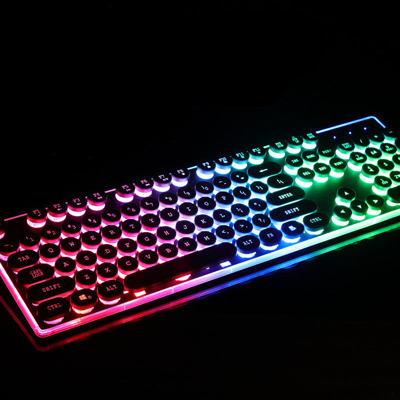 Forerunner Gx60 Punk manipulateur sensation brillant rétro ordinateur de jeu Usb filaire poulet clavier en gros