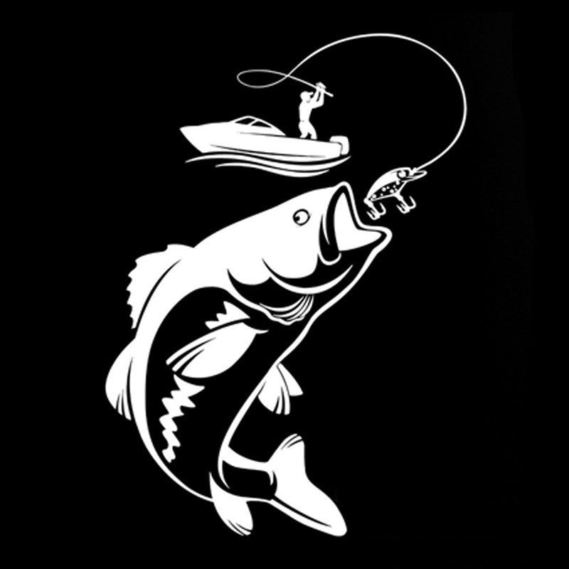 Autocollants de voiture de pêche Autocollants de voiture de poisson Autocollants muraux Autocollants imperméables