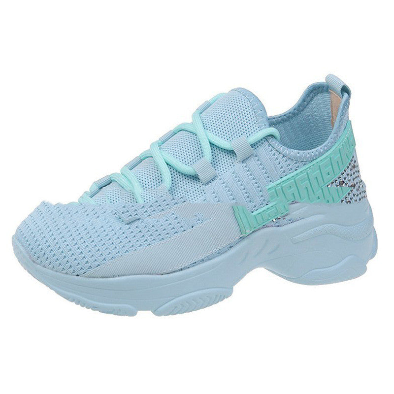 Chaussures tissées volantes chaussures pour femmes chaussures de course de sport respirantes en maille décontractée