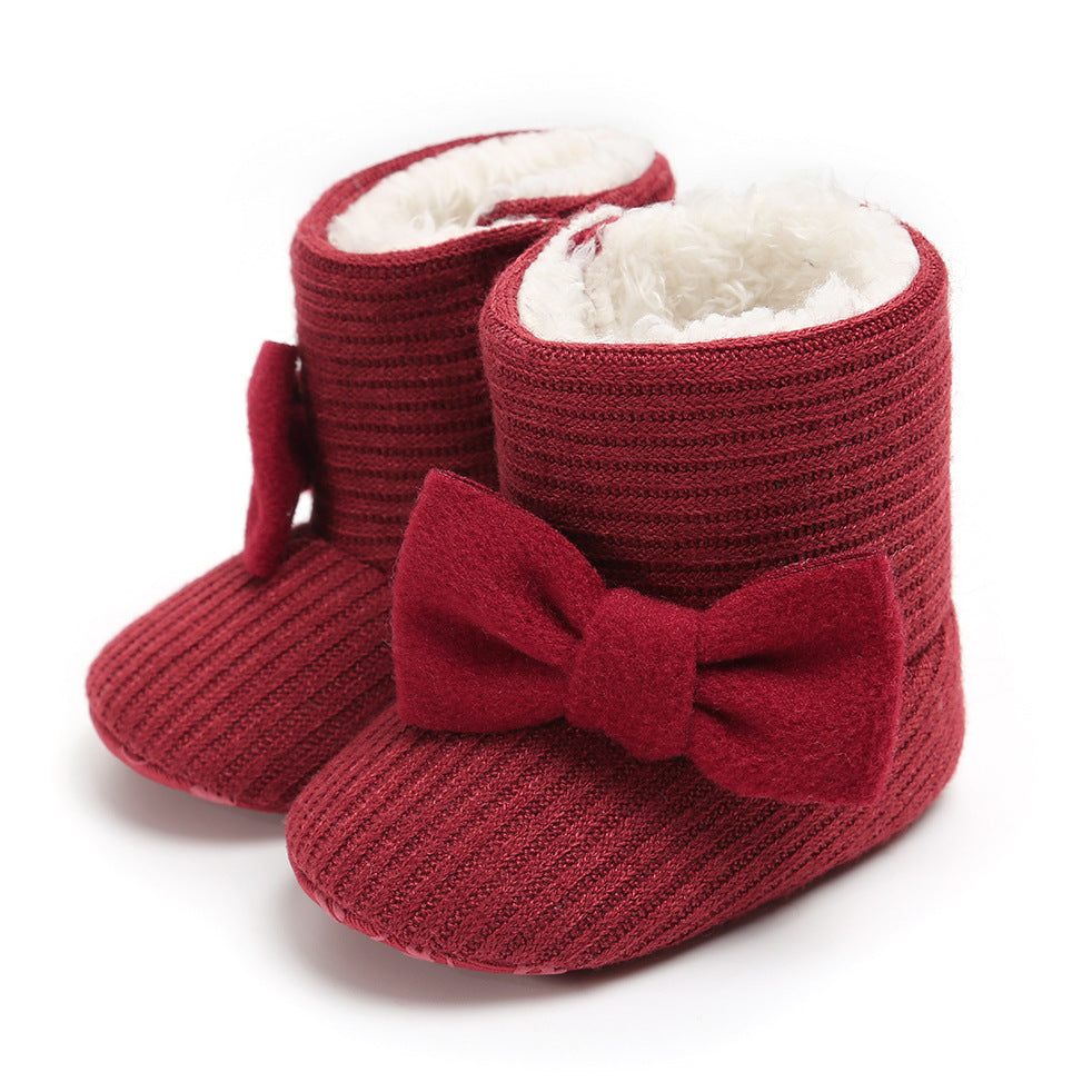Botas cálidas con girasoles, zapatos para bebé, botas para bebé, botas de algodón, zapatos para bebé