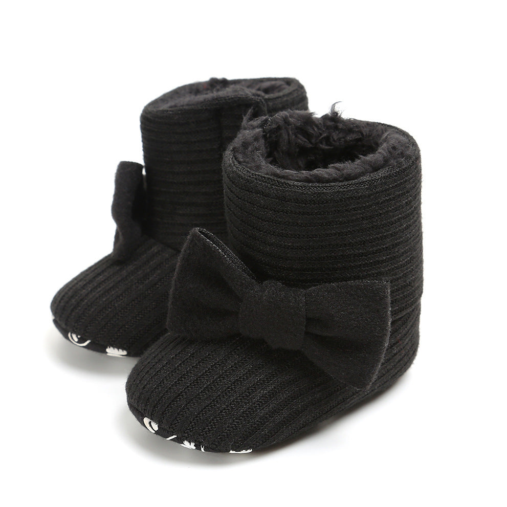 Botas cálidas con girasoles, zapatos para bebé, botas para bebé, botas de algodón, zapatos para bebé