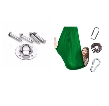 Hamaca columpio interior y exterior de algodón para niños, para acurrucarse hasta terapia sensorial infantil, paquete elástico suave, asiento estable