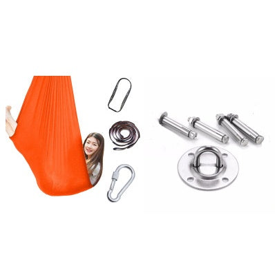 Hamaca columpio interior y exterior de algodón para niños, para acurrucarse hasta terapia sensorial infantil, paquete elástico suave, asiento estable