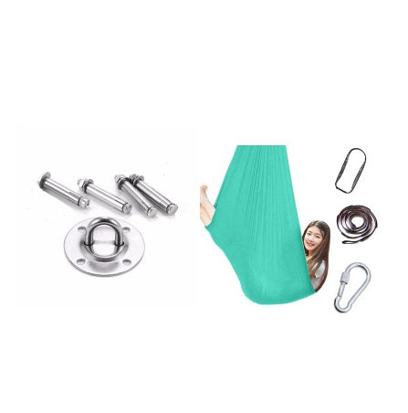 Hamaca columpio interior y exterior de algodón para niños, para acurrucarse hasta terapia sensorial infantil, paquete elástico suave, asiento estable