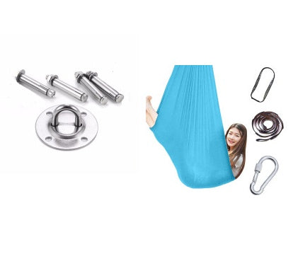 Hamaca columpio interior y exterior de algodón para niños, para acurrucarse hasta terapia sensorial infantil, paquete elástico suave, asiento estable