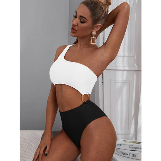 Maillot de bain une pièce creux sexy à lacets