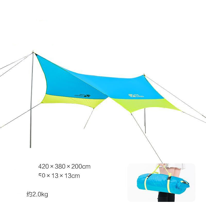 MU Gaodi Auvent Tente Portable Extérieur Portable Junting Ultra-léger Auvent Camping Camping Anti-Pluie Équipement de Protection Solaire