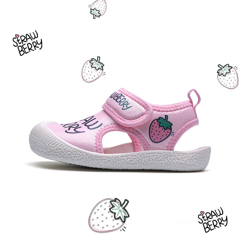 Sandalias para niños, suelas blandas, zapatos de interior para guardería, zapatos de bebé
