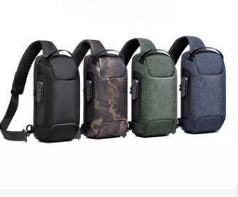 Sac de poitrine pour hommes, sac à bandoulière pour hommes d'affaires