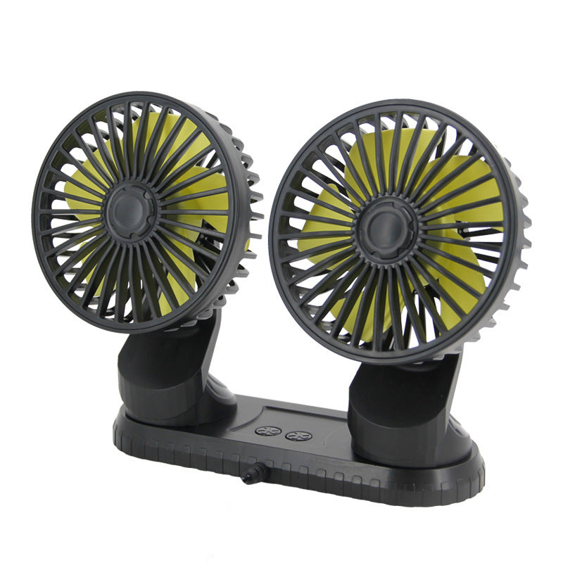 Sortie d'air de ventilateur à double tête USB pour voiture