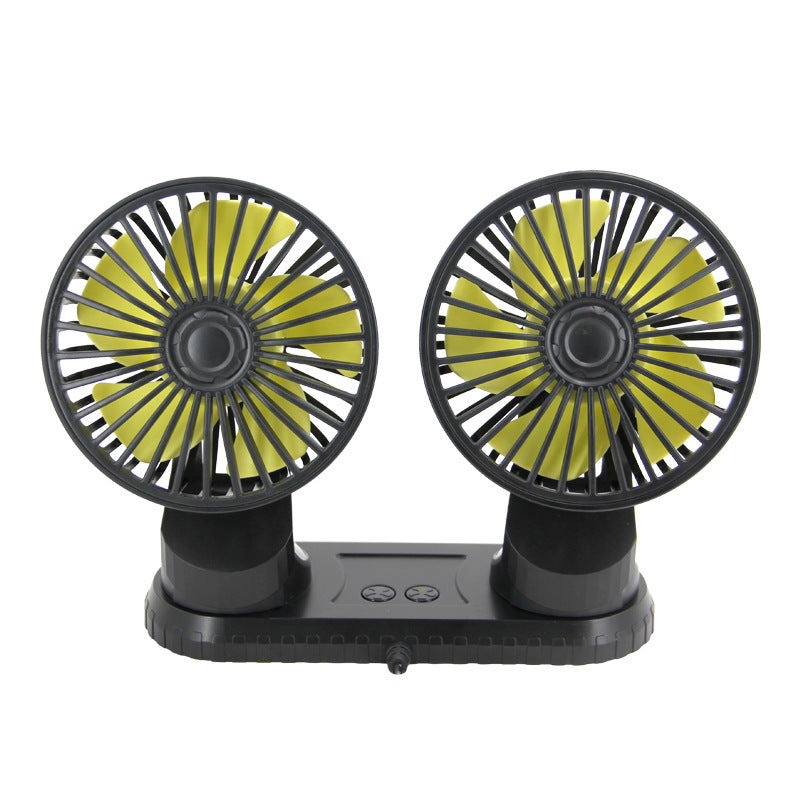 Sortie d'air de ventilateur à double tête USB pour voiture